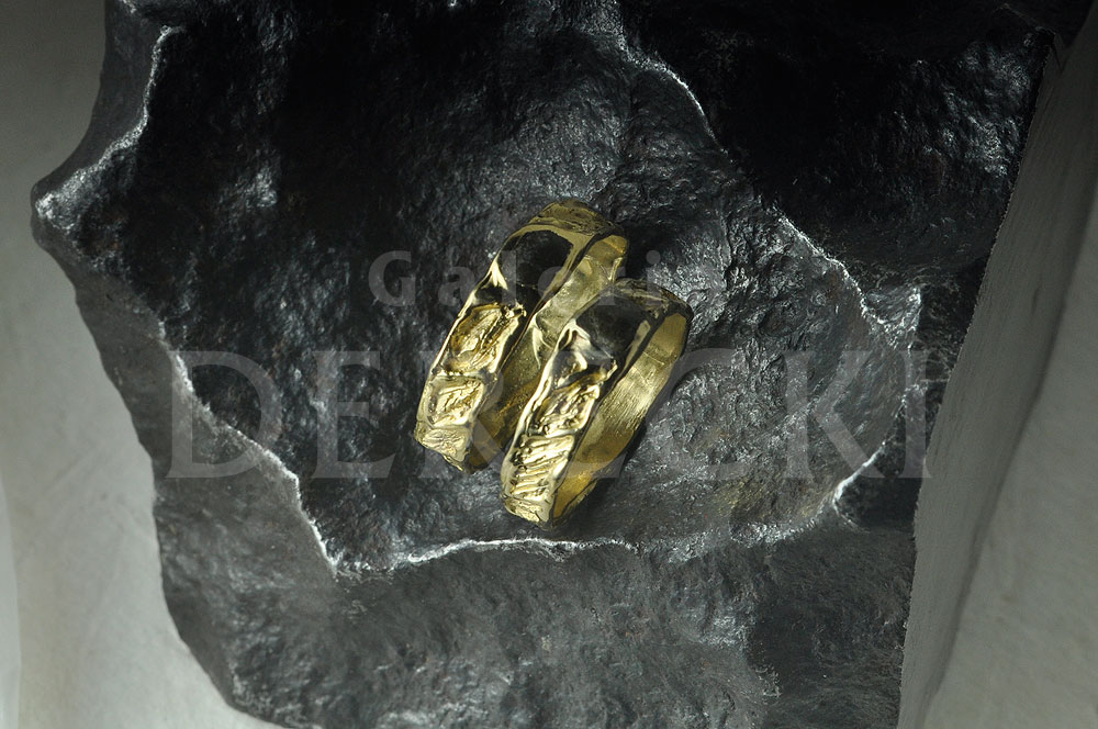 Obrączki z meteorytem tataouine