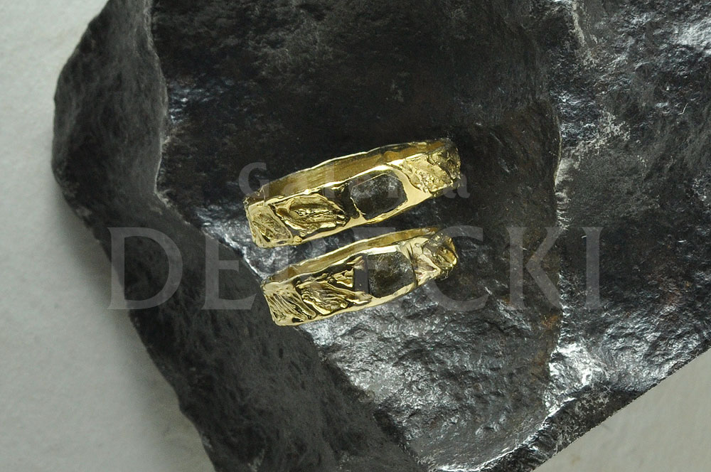 Obrączki z meteorytem tataouine