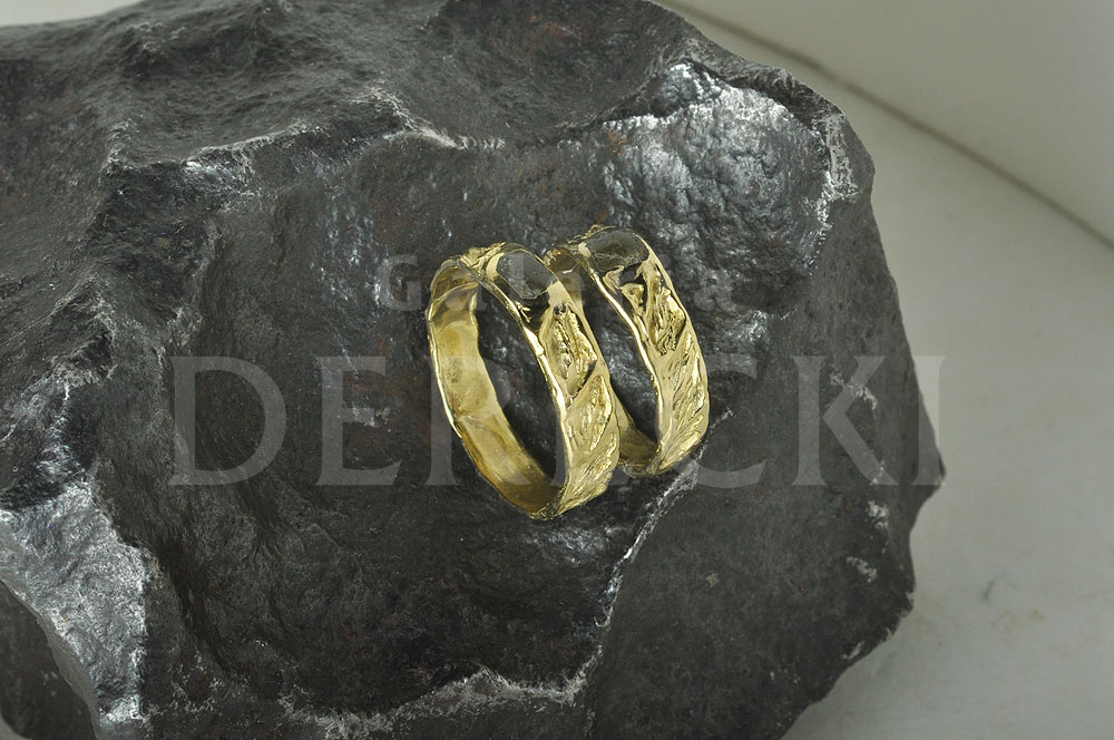 Obrączki z meteorytem tataouine