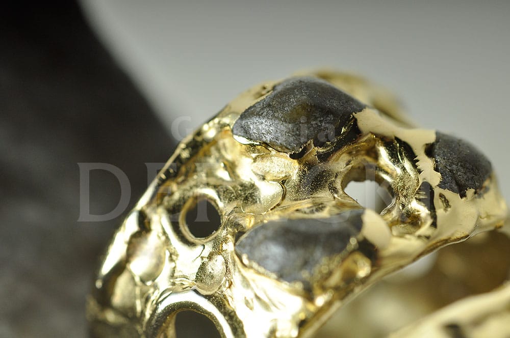 Obrączki z meteorytem tataouine