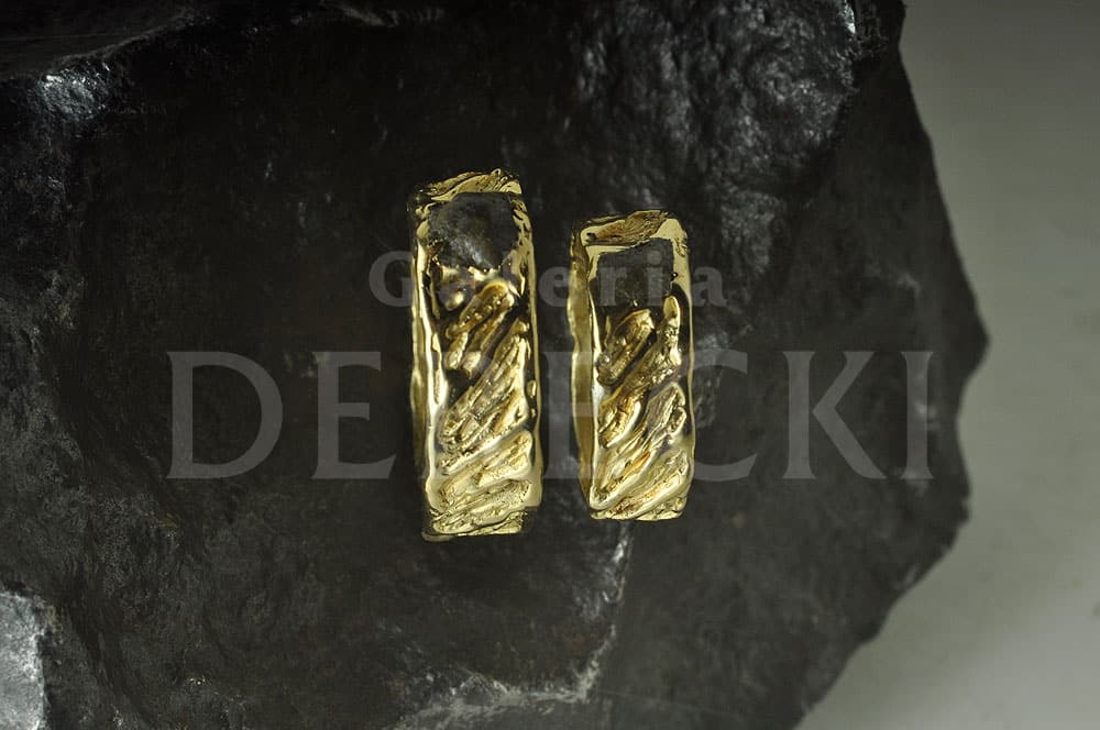 Obrączki z meteorytem tataouine