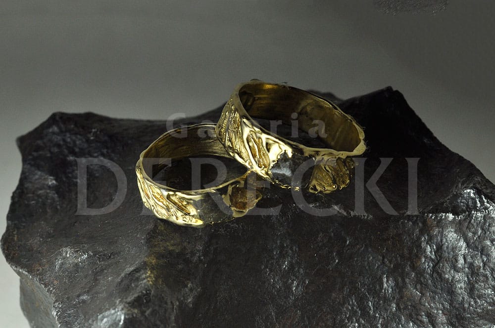 Obrączki z meteorytem tataouine