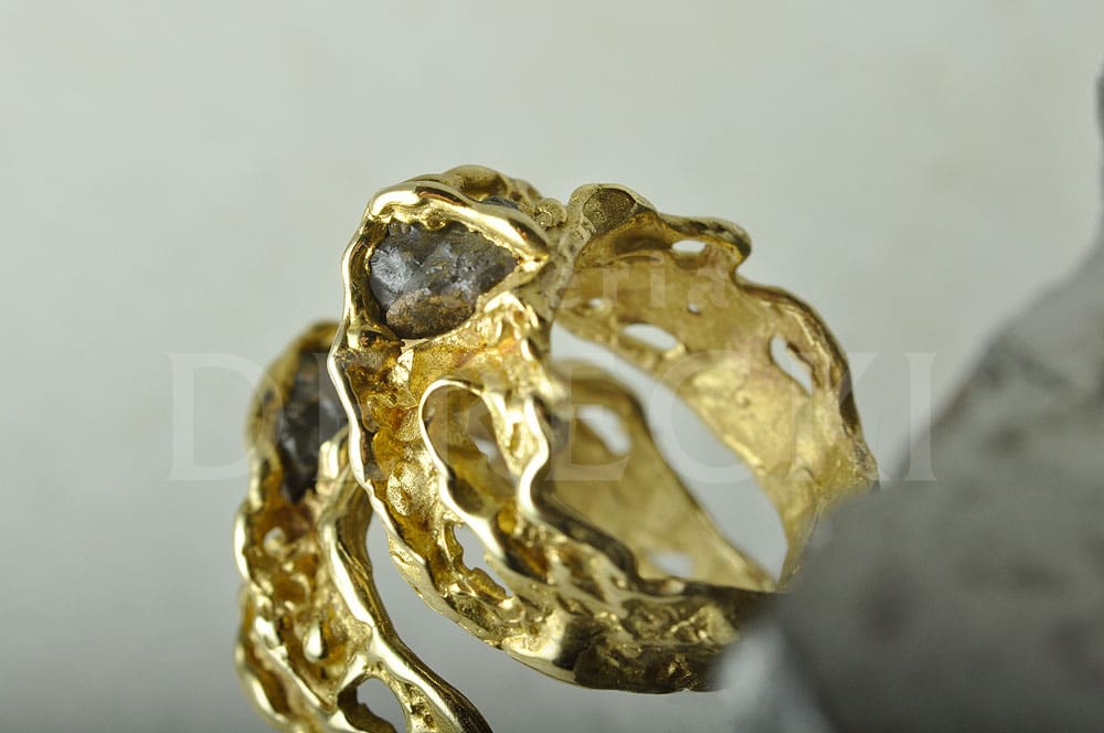 Obrączki z meteorytem tataouine