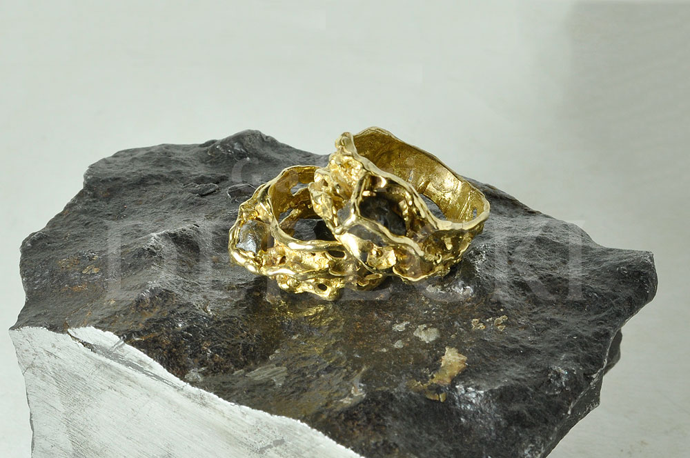 Obrączki z meteorytem tataouine