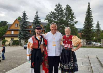 Górale Słowaccy chętnie opowiadali o sztuce i tradycji.